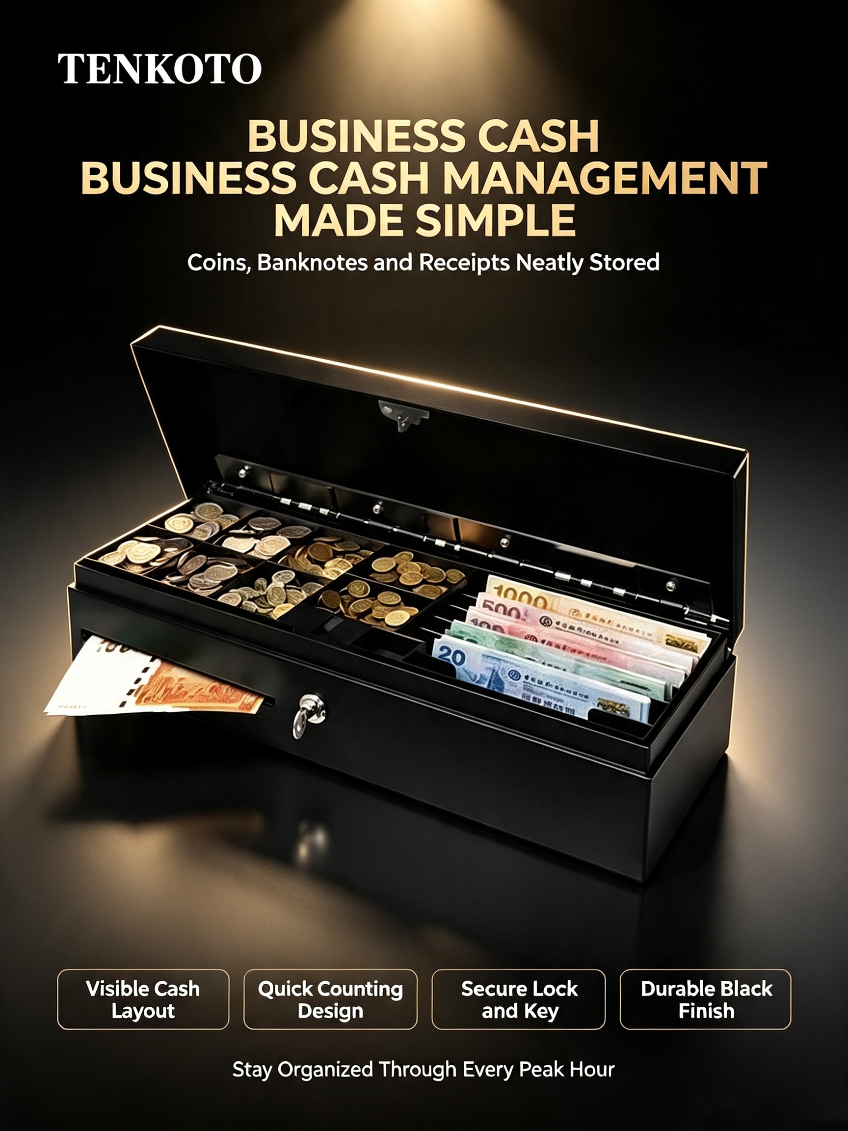 T-170 Cash Drawer | TENKOTO Reliable POS Cash Storage Soluti